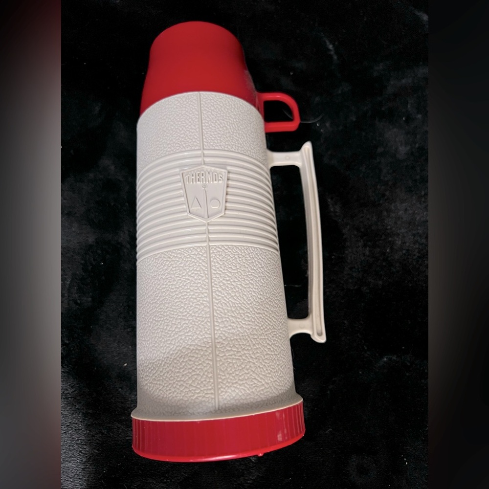 Set of vintage thermo thermoses holiday lunch season retro mid century modern